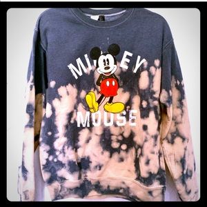 Tye Dye ❤️Disney Mickey Mouse gray tie-dye…